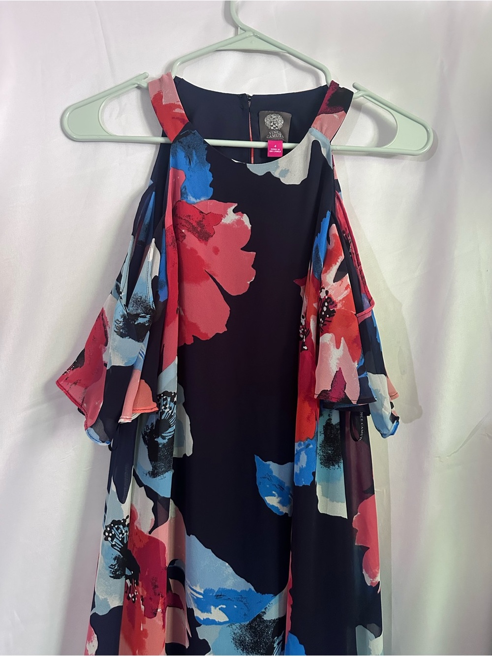 Vince Camuto floral printed cold-shoulder dress - Picture 5 of 5